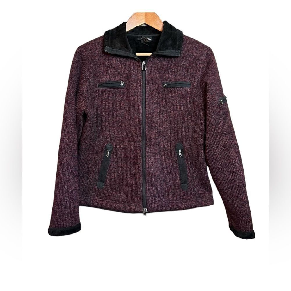 ‎Athleta fleece lined zip up sweater